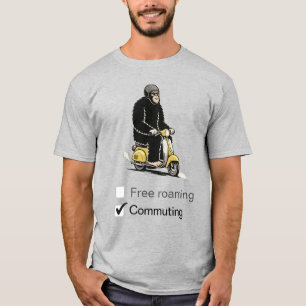 Bigfoot sur son T-Shirt scooter