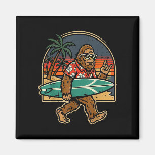 Bigfoot surfer rock hand sasquatch rocker mannen j magneet