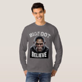 Bigfoot T-shirt met lange mouwen voor mannen (Voorkant volledig)