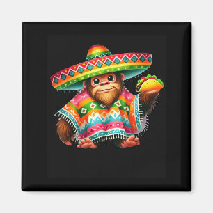 Bigfoot Taco Cinco De Mayo Sasquatch Mexicaanse Ki Magneet
