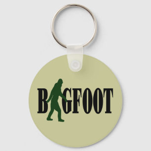 Bigfoot text & green squatch graphic sleutelhanger