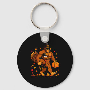 Bigfoot Thanksgiving kalkoen Funny Thanksgiving Sa Sleutelhanger