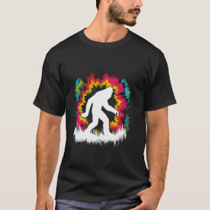 Bigfoot Tie Dye Style  Sasquatch Lover Hunt T-shirt