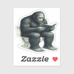 Bigfoot Toilet Sticker
