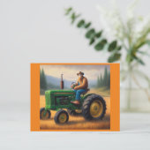 Bigfoot Tractor Briefkaart (Staand voorkant)
