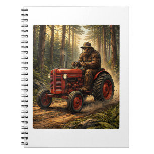 Bigfoot-tractorontwerp voor boer vader boerderij b notitieboek