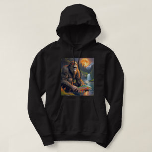 Bigfoot Trout Gevist door Moonlight Hoodie