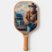 Bigfoot Truck Driver Pickleball Paddle (Achterkant)