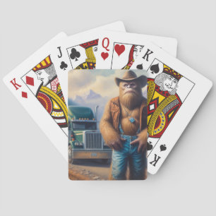 Bigfoot Truck Driver Pokerkaarten