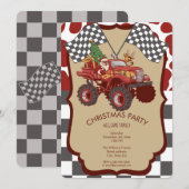 Bigfoot Truck Kerstmis Kaart (Voorkant / Achterkant)