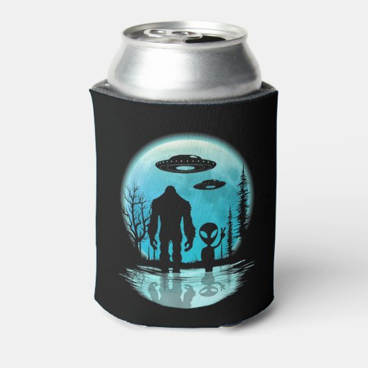 Bigfoot UFO Alien Blikjeskoeler (Blikje Achterkant)