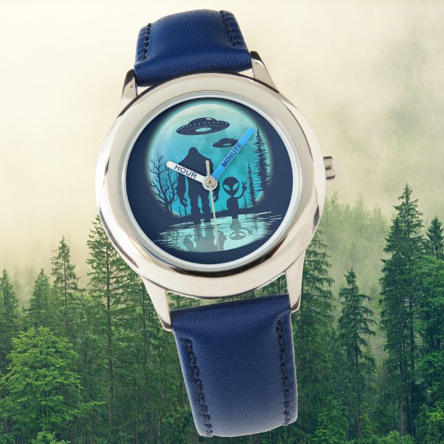 Bigfoot UFO Alien Horloge (Creator heeft geüpload)