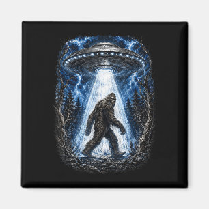Bigfoot ufo alien ontvoering grappig sasquatch  magneet