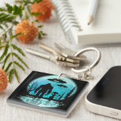 Bigfoot UFO Alien Sleutelhanger (Voorkant Rechts)