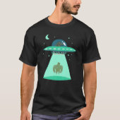 Bigfoot UFO Dopostes in Alien Abduction Funny Doge T-shirt (Voorkant)