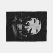 Bigfoot Ufo Loch Ness Monster Mothman And Aliens! Fleece Deken (Voorkant (Horizontaal))