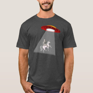 Bigfoot Unicorn UFO Abduction T-shirt