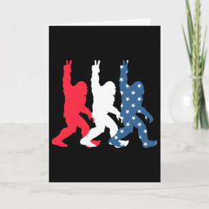 Bigfoot Usa Vlag - Onafhankelijkheidsdag - Patriot Kaart