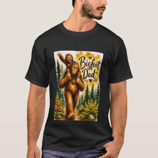 Bigfoot Vader Waterverf Sasquatch Vader Bos T-shirt