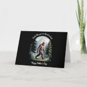 Bigfoot Vaderdag Sasquatch Funny Dad (Voorkant)