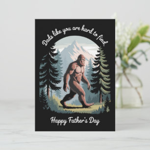 Bigfoot Vaderdag Sasquatch Funny Dad Kaart