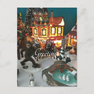 Bigfoot-vakantiedorp Feestdagenkaart