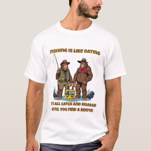 Bigfoot vangt een keeper t-shirt