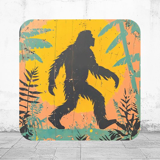 Bigfoot Vierkante Sticker