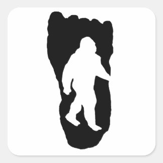 Bigfoot Vierkante Sticker
