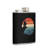 Bigfoot Vissen Sasquatch Frisherman Funny Fathers Heupfles (Rechts)