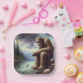 Bigfoot Vist Papieren Bordje (Feest)