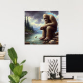 Bigfoot Vist Poster (Thuiskantoor)