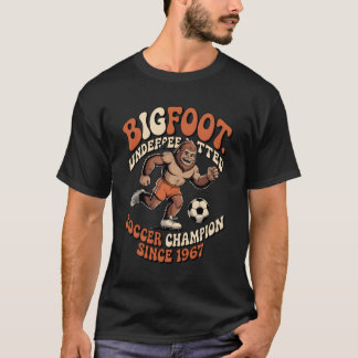 Bigfoot Voetbal Legende T-Shirt | Grappige Sasqua