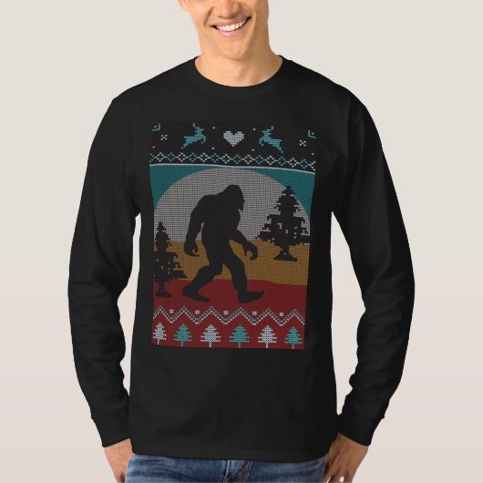 Bigfoot voor Kerstmis T-shirt (Voorkant)
