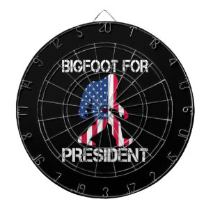 Bigfoot voor President Funny Bigfoot Dartbord