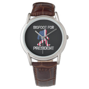 Bigfoot voor President Funny Bigfoot Horloge