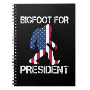 Bigfoot voor President Funny Bigfoot Notitieboek