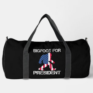 Bigfoot voor President Funny Bigfoot Plunjezak