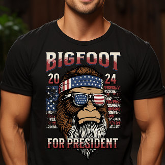 Bigfoot voor President Funny T-shirt