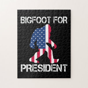 Bigfoot Voor President Grappige Bigfoot Legpuzzel