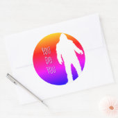 Bigfoot vous faites vous ronde autocollant (Enveloppe)