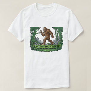 Bigfoot Vrede Geloof in jezelf Grappige Sasquatch T-shirt