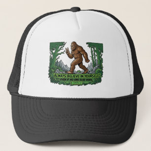 Bigfoot Vrede Grappig Geloof In Jezelf Sasquatch Trucker Pet