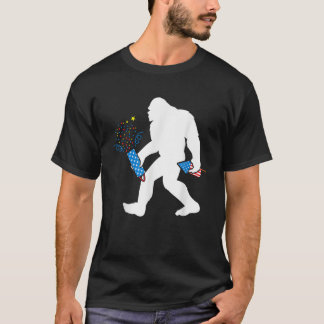 Bigfoot vuurwerk 4 juli Bigfoot Amerika T-shirt