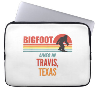 Bigfoot Waarneming In Travis Texas Laptop Sleeve