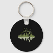 Bigfoot Walking Forest Sasquatch Woods Parks Men W Sleutelhanger (Voorkant)