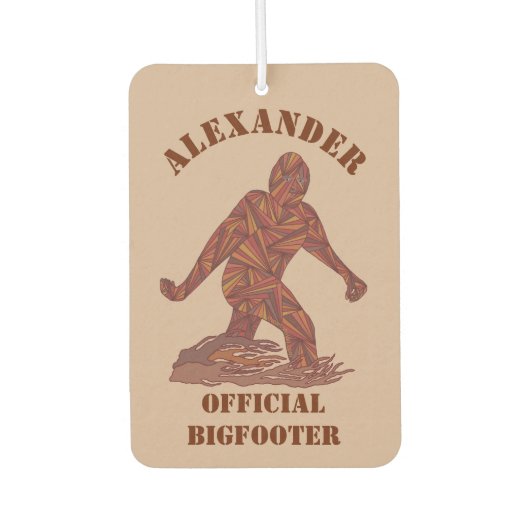 Bigfoot Walking Sasquatch Zoete Ruikende Squatch Luchtverfrisser (Voorkant)