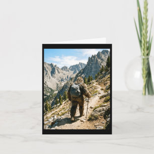 Bigfoot wandelen grappige sasquatch backpacken kaart