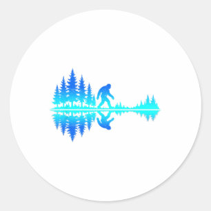 Bigfoot Wandelsjirt Natuur Liefhebber Bos Outdoor Ronde Sticker