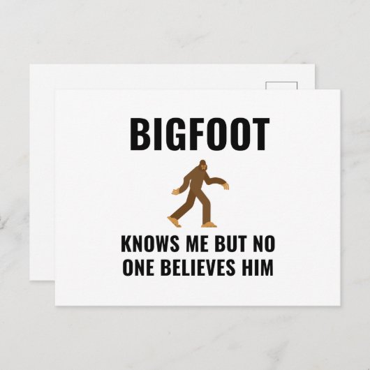 BIGFOOT WEET ME AANKONDIGINGSKAART (Voorkant / Achterkant)